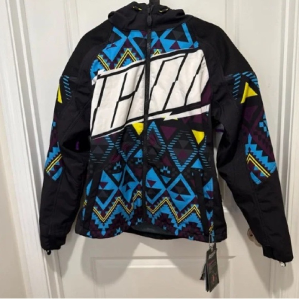 Trendy Geometric Patterned Jacket NWT - image 1